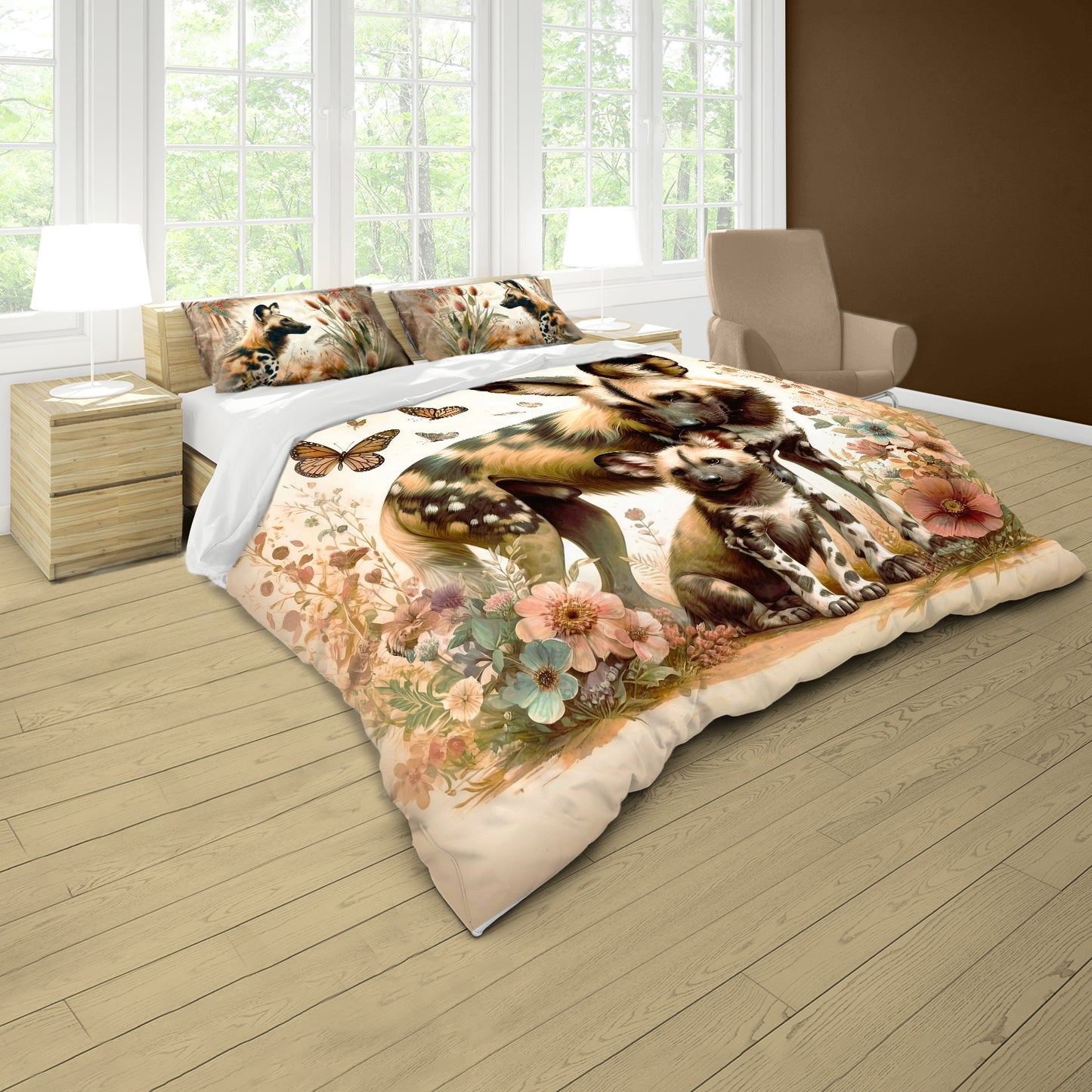 Wildlife Wild Dog Duvet Cover Set