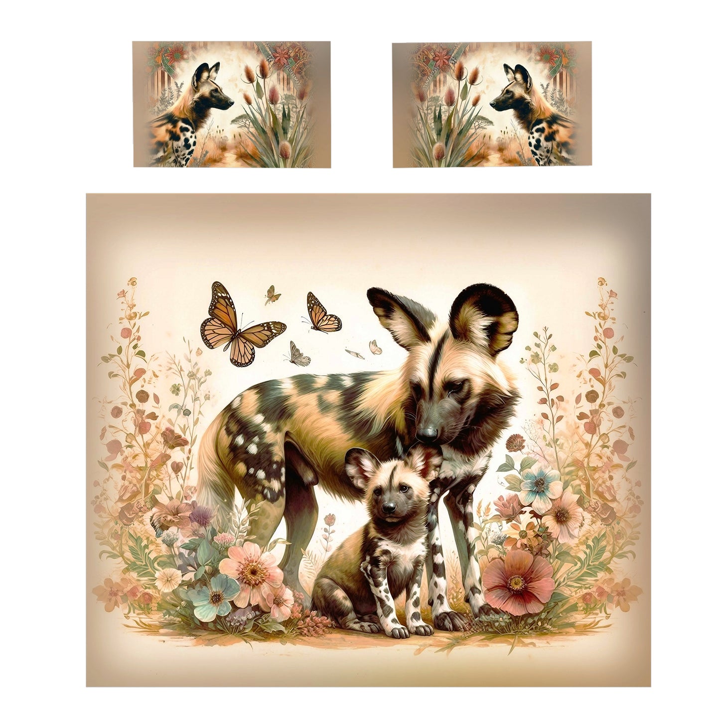 Wildlife Wild Dog Duvet Cover Set