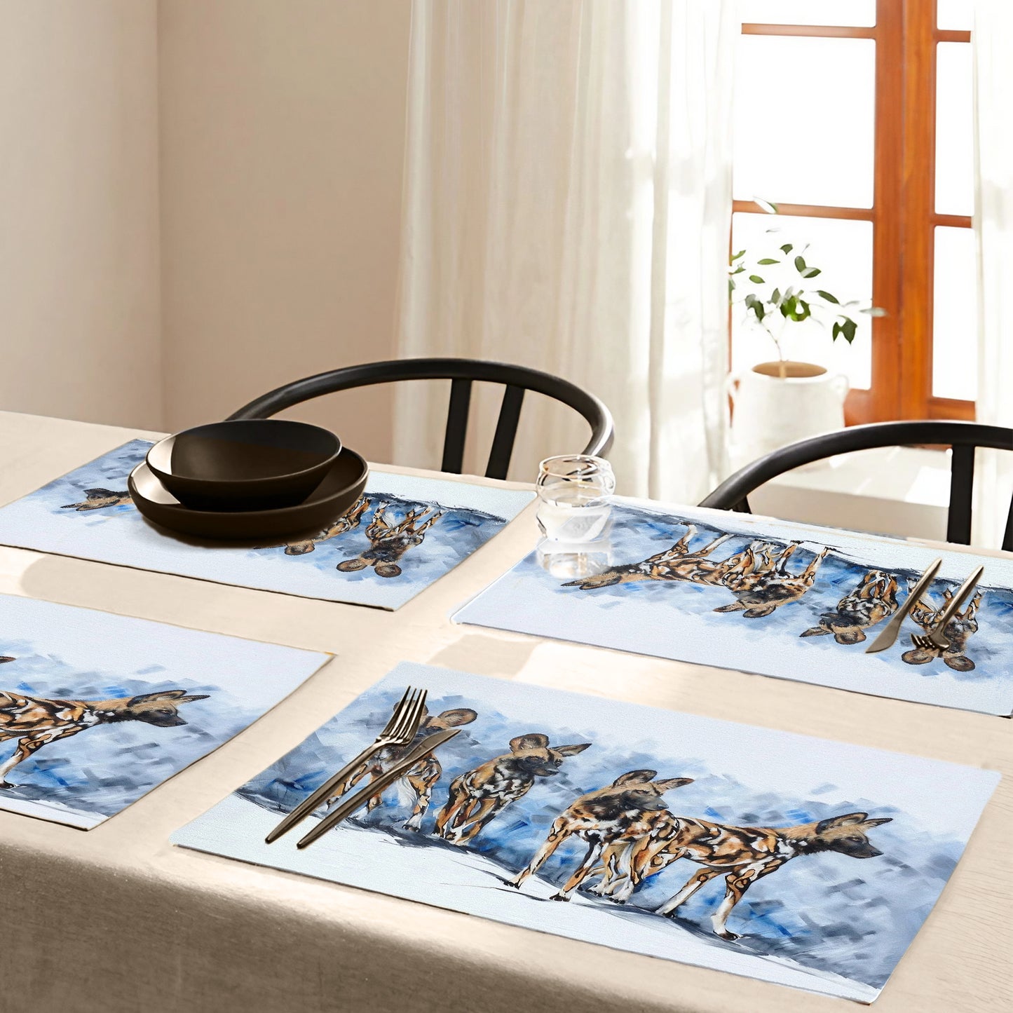 Wildlife Wild Dogs Placemats