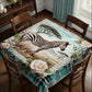 Wildlife Zebra Square Tablecloth