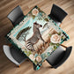 Wildlife Zebra Square Tablecloth