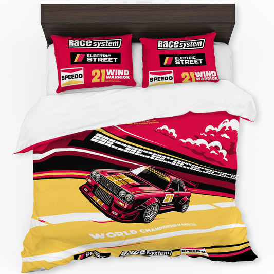 Wind Warrior Racing Duvet Cover Set