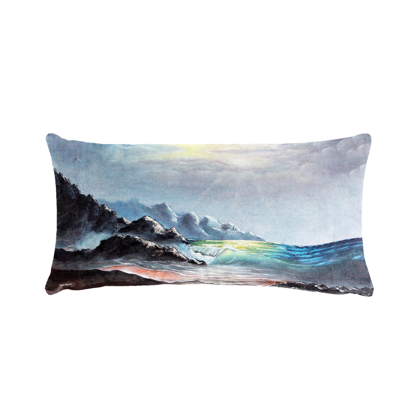 Windy Waves By Marthie Potgieter Oblong Luxury Scatter