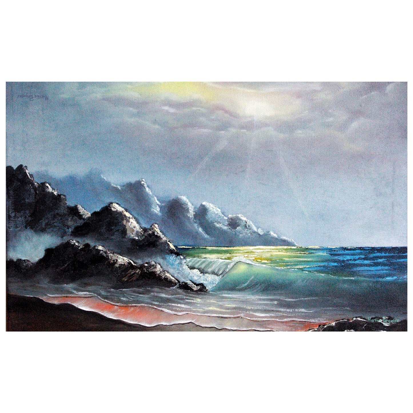 Windy Waves By Marthie Potgieter Rectangle Tablecloth