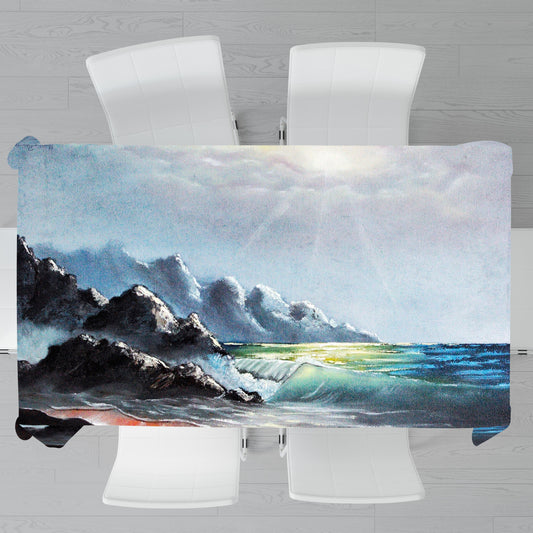 Windy Waves By Marthie Potgieter Rectangle Tablecloth