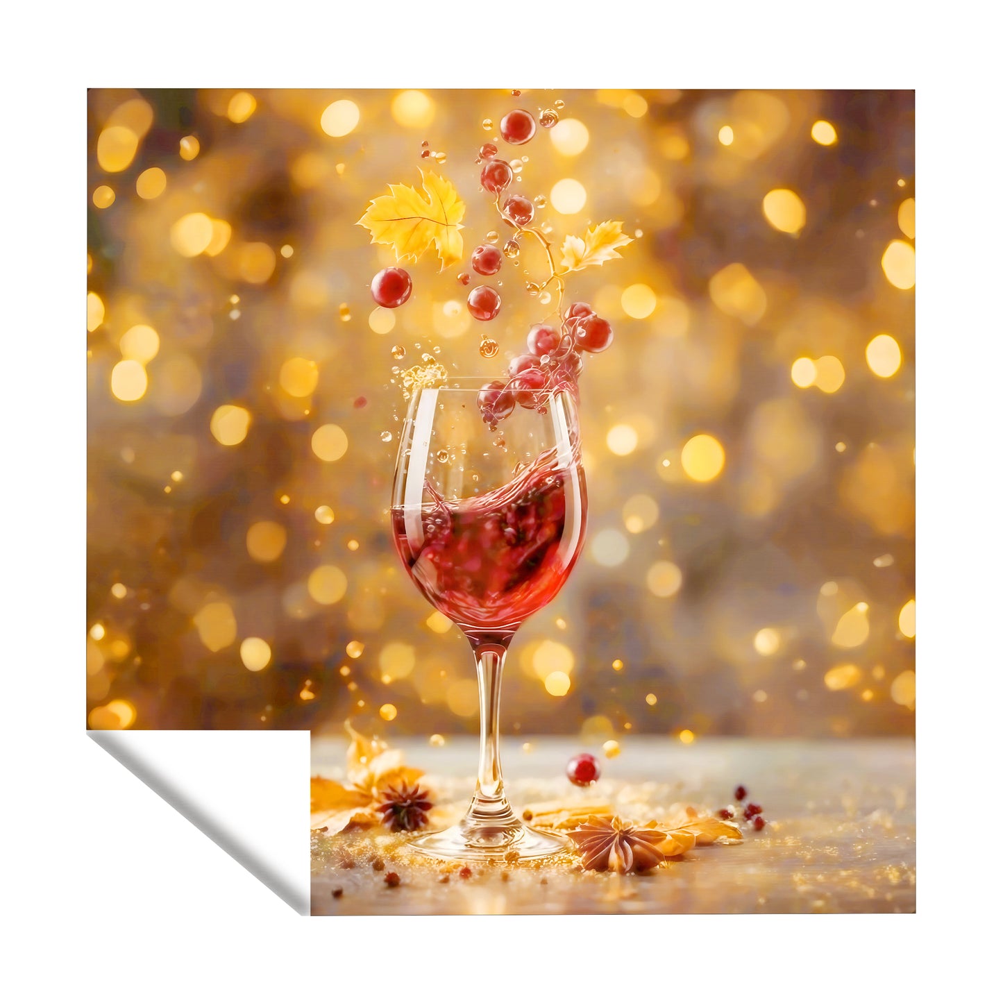 Wine And Dine Square Tablecloth