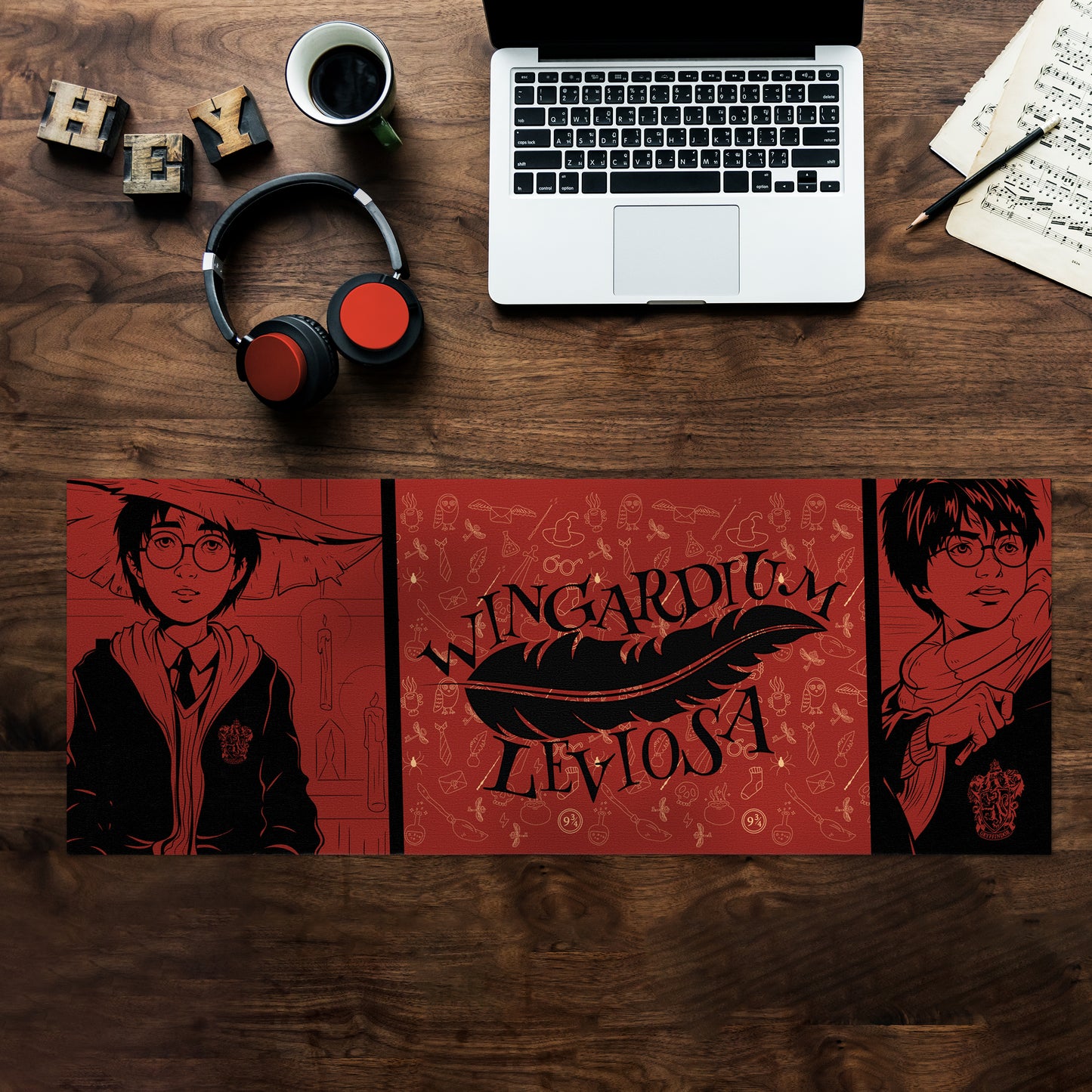 Wingardium Leviosa Desk Pad