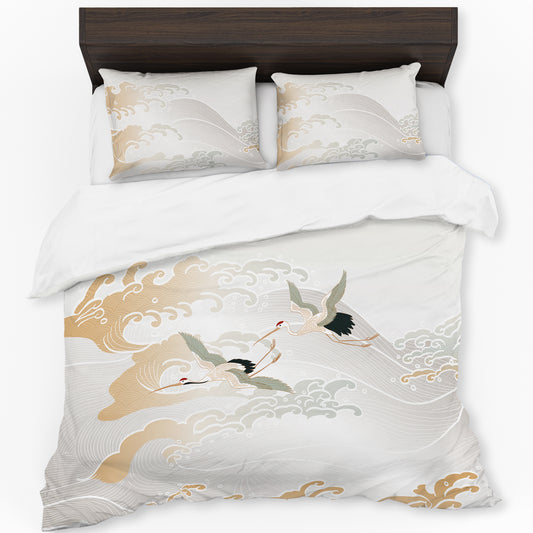 Wings Over White Clouds Duvet Cover Set