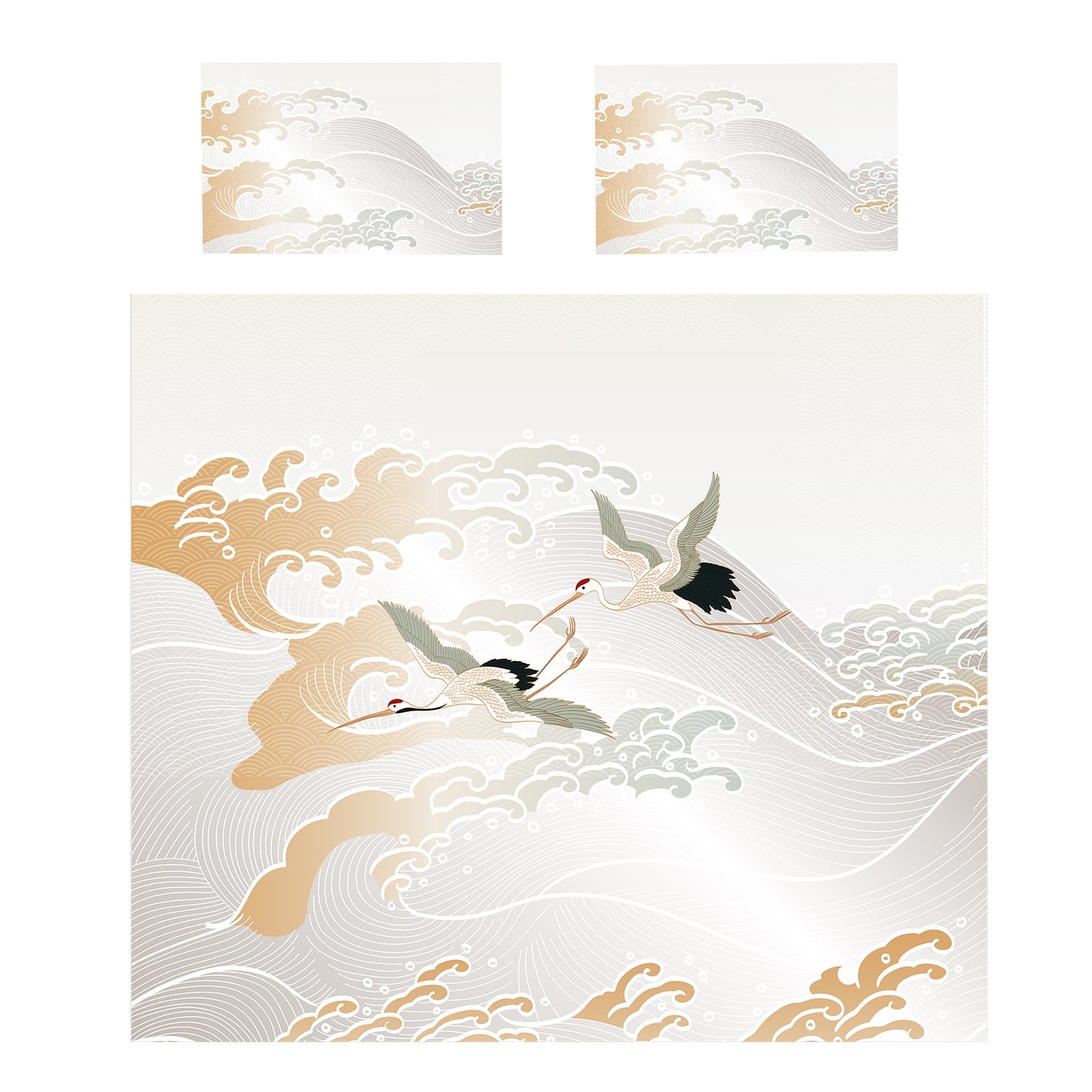 Wings Over White Clouds Duvet Cover Set
