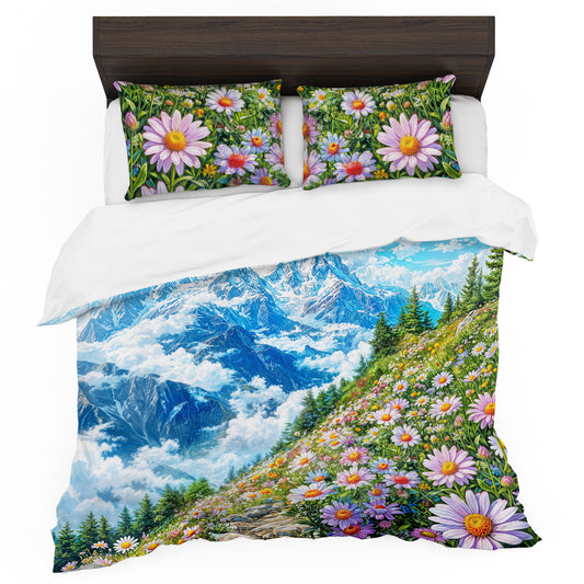 Winter Meets Spring Duvet Cover Set