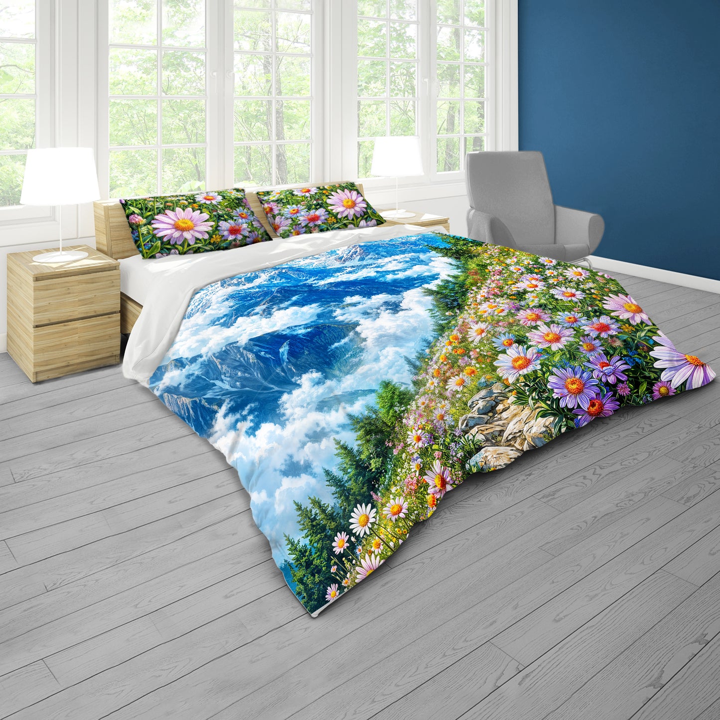 Winter Meets Spring Duvet Cover Set