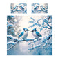 Winter’s Blue Jay  Whisper Duvet Cover Set