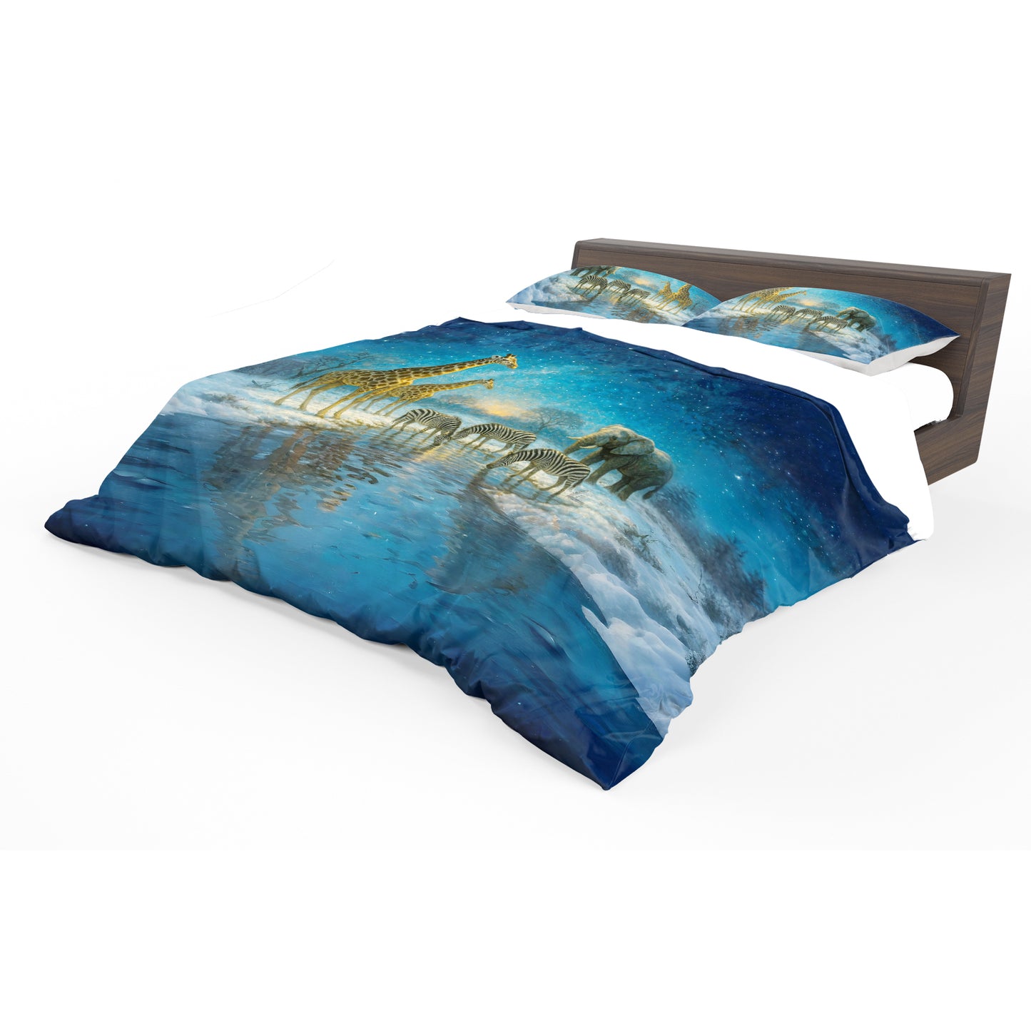 Winter at Kruger Duvet Cover Set by Nathan Pieterse