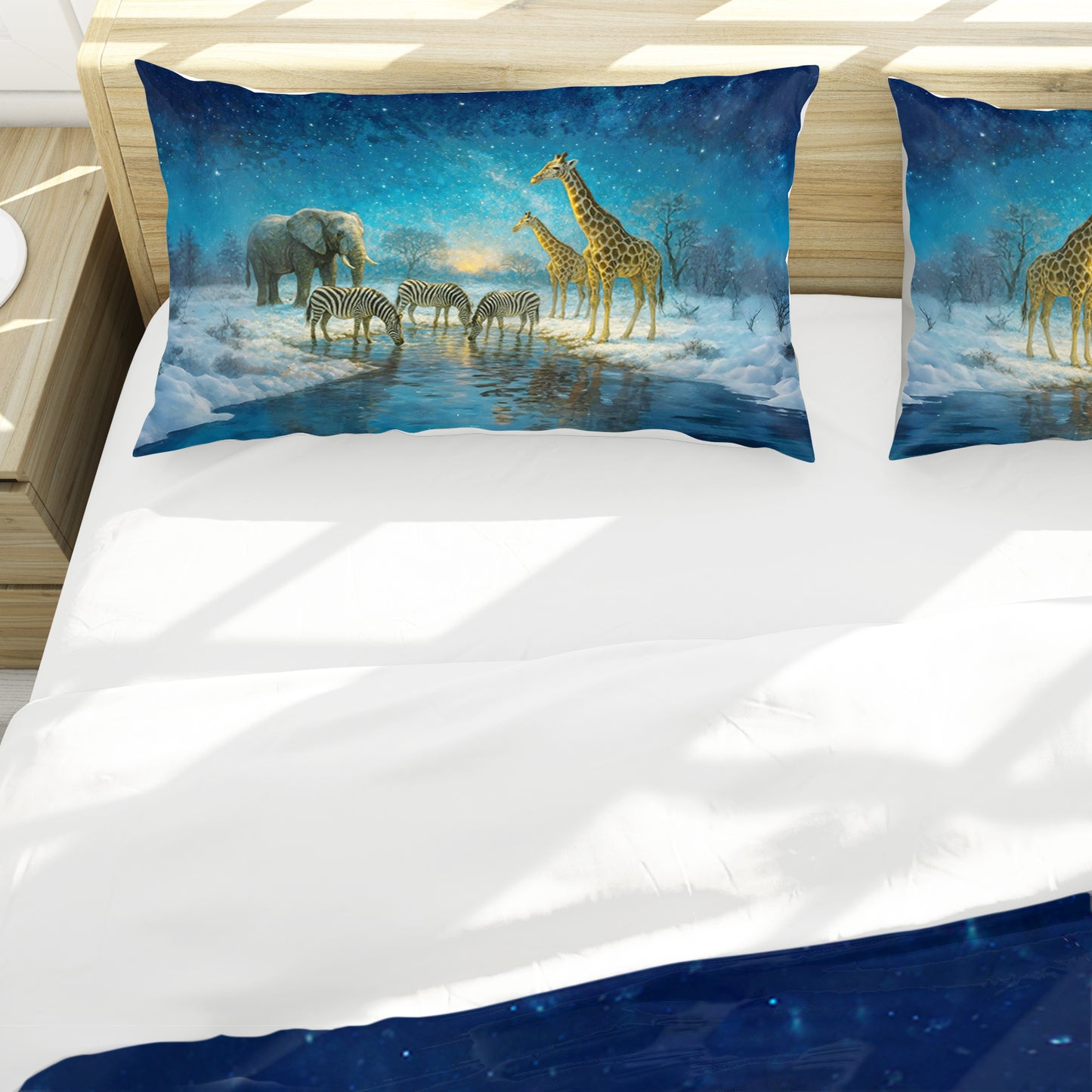 Winter at Kruger Duvet Cover Set by Nathan Pieterse