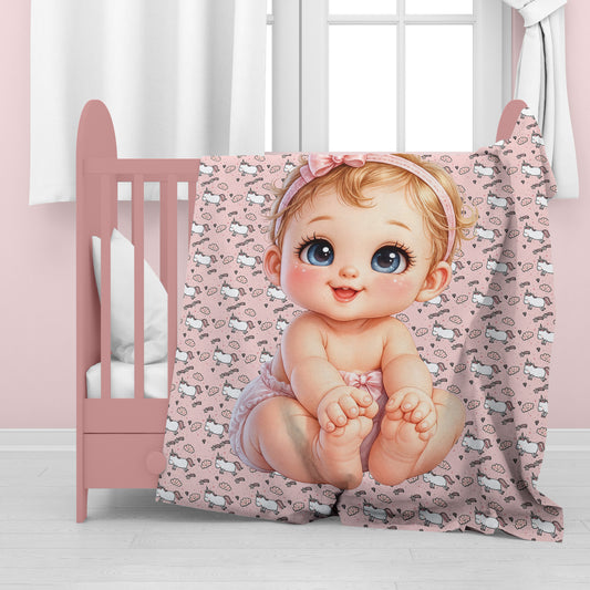 Wishes & Tiny Toes Baby Fleece Blanket
