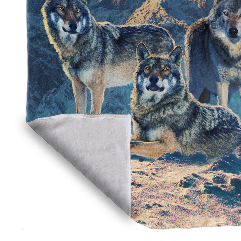 Wolf Pack Light Weight Fleece by Vincent Hie