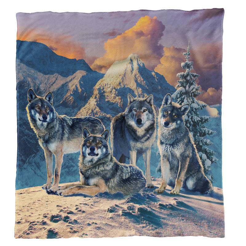 Wolf Pack Light Weight Fleece by Vincent Hie