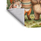 Woodland Animal Friends Baby Fleece Blanket