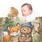 Woodland Animal Friends Baby Fleece Blanket