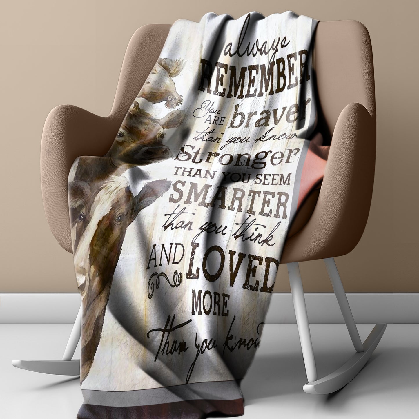 Words of Encouragement Light Weight Fleece Blanket