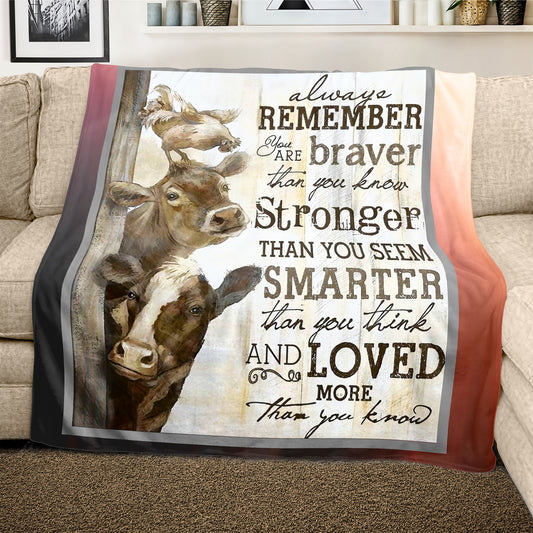 Words of Encouragement Light Weight Fleece Blanket
