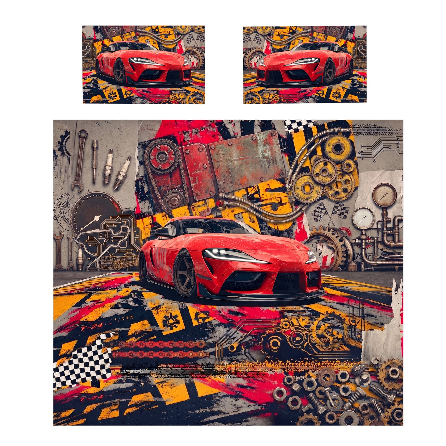Workshop Racing Duvet Cover Set