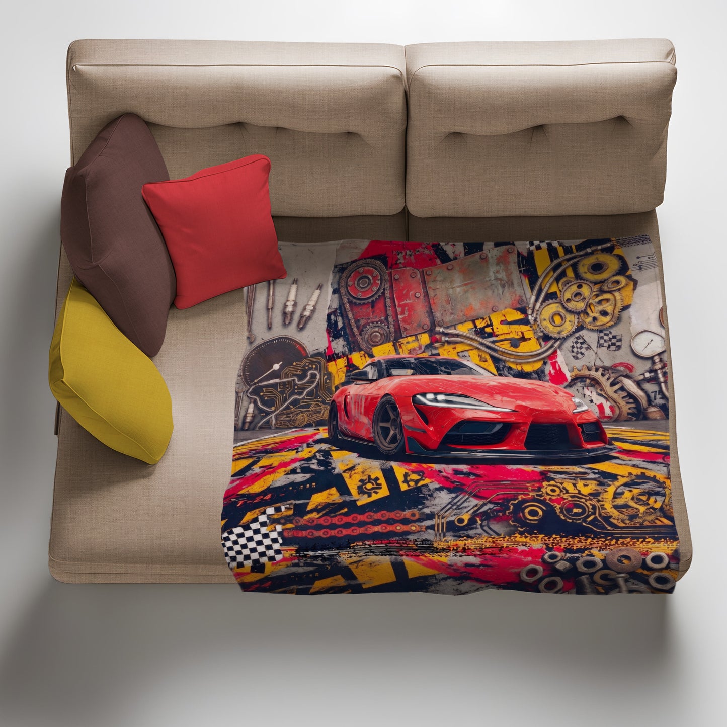 Workshop Racing Light Weight Fleece Blanket
