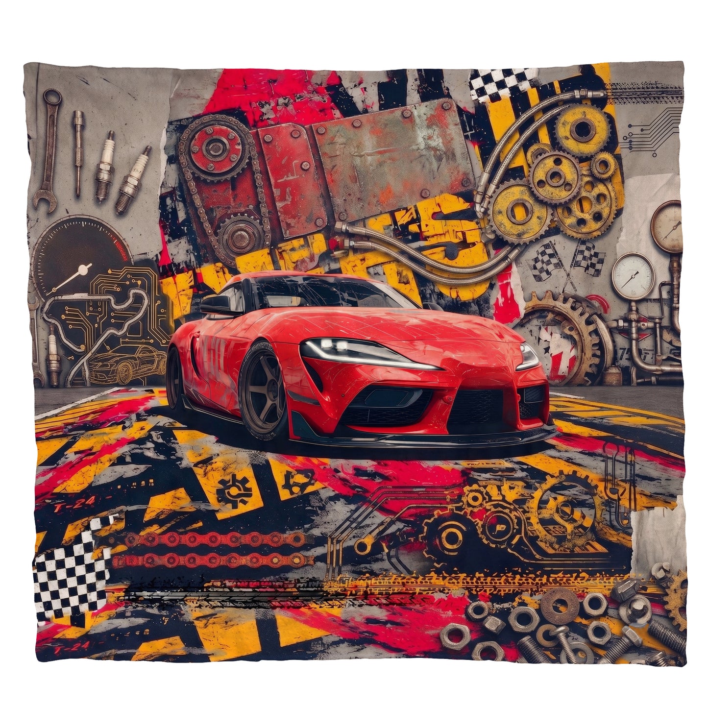 Workshop Racing Light Weight Fleece Blanket