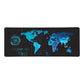 World Map in Blue Large Desk Pad