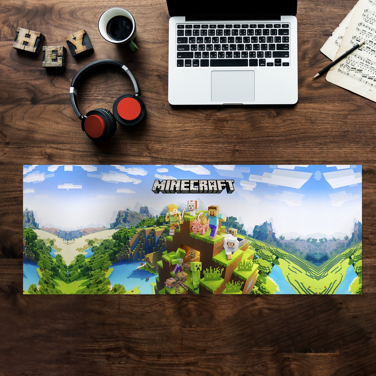 World of Minecraft Desk Pad