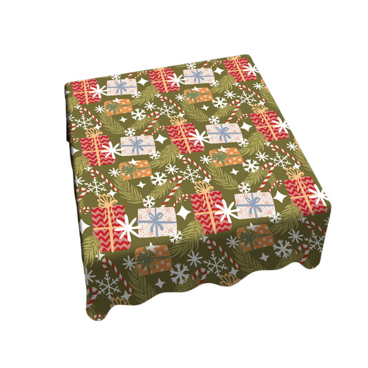 Wrapped Christmas Presents Square Tablecloth