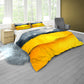 Yellow And Grey Duvet Cover Set by Wikus Schalkwyk
