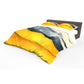 Yellow And Grey Duvet Cover Set by Wikus Schalkwyk