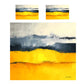 Yellow And Grey Duvet Cover Set by Wikus Schalkwyk