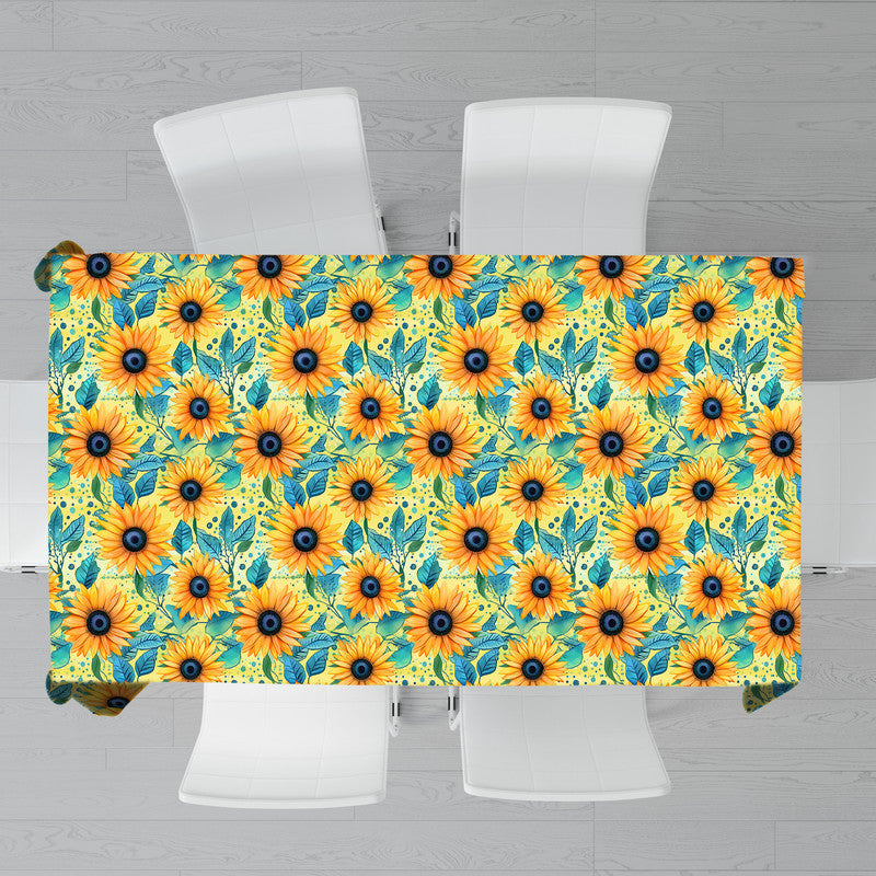 Yellow Sunflowers Rectangle Tablecloth