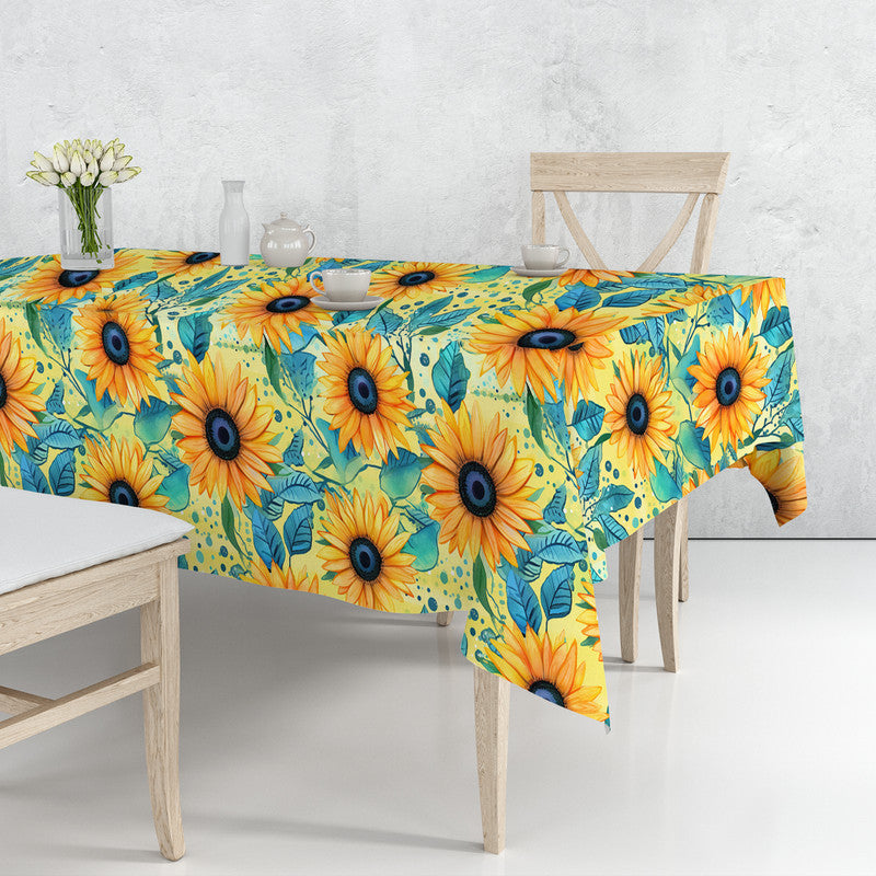 Yellow Sunflowers Rectangle Tablecloth
