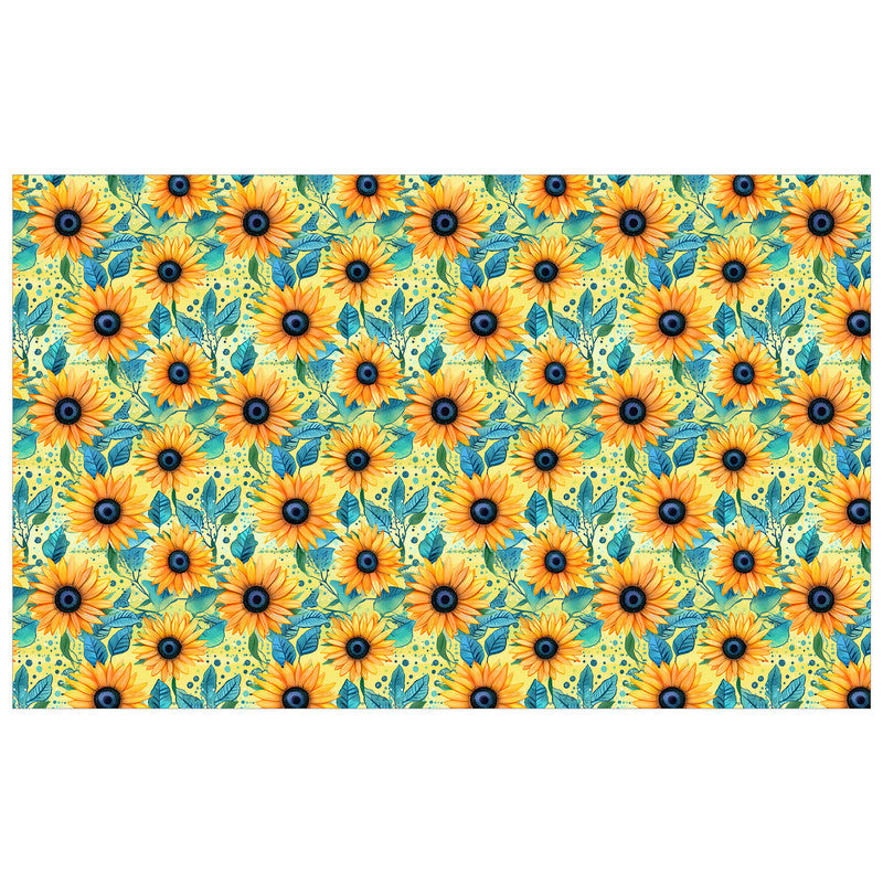 Yellow Sunflowers Rectangle Tablecloth