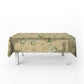 Yellow Tone Green Leaves Pattern Rectangle Tablecloth by Mark van Vuuren
