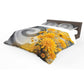 Yellow Dahlias Vortex Painting Duvet Cover Set