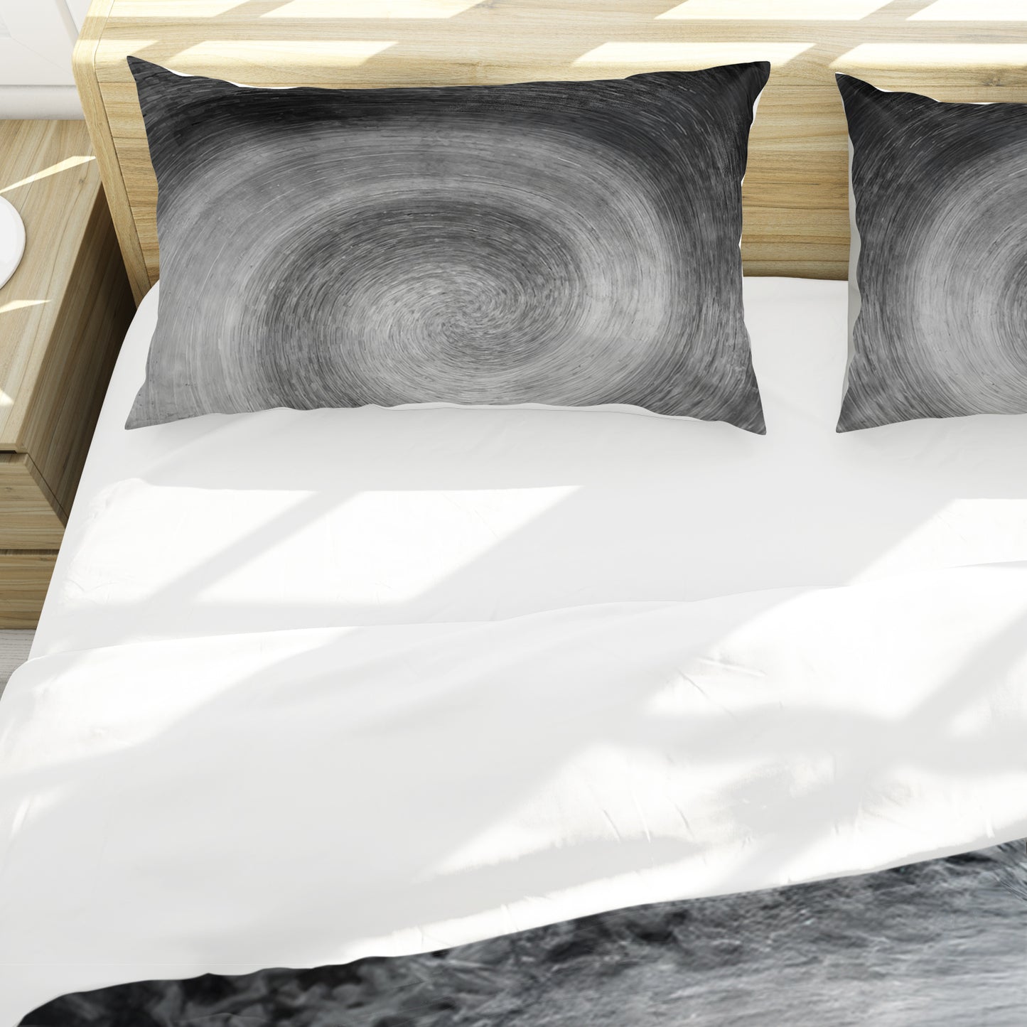 Yellow Dahlias Vortex Painting Duvet Cover Set