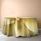 Yellow Folds 2,3m Round Tablecloth