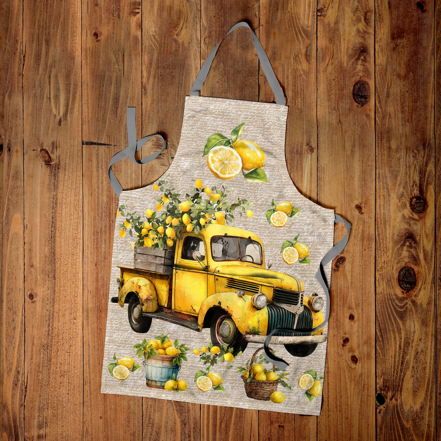 Yellow Lorrie Apron by Mark van Vuuren