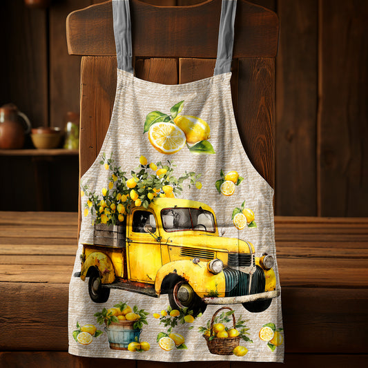 Yellow Lorrie Apron by Mark van Vuuren