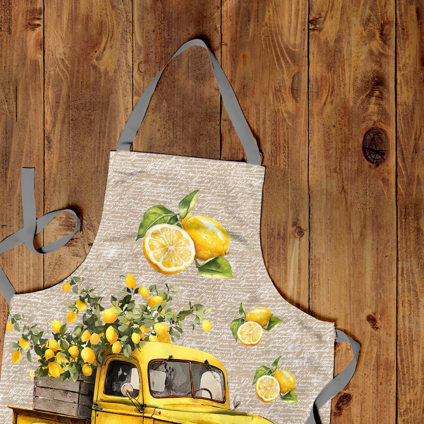 Yellow Lorrie Apron by Mark van Vuuren