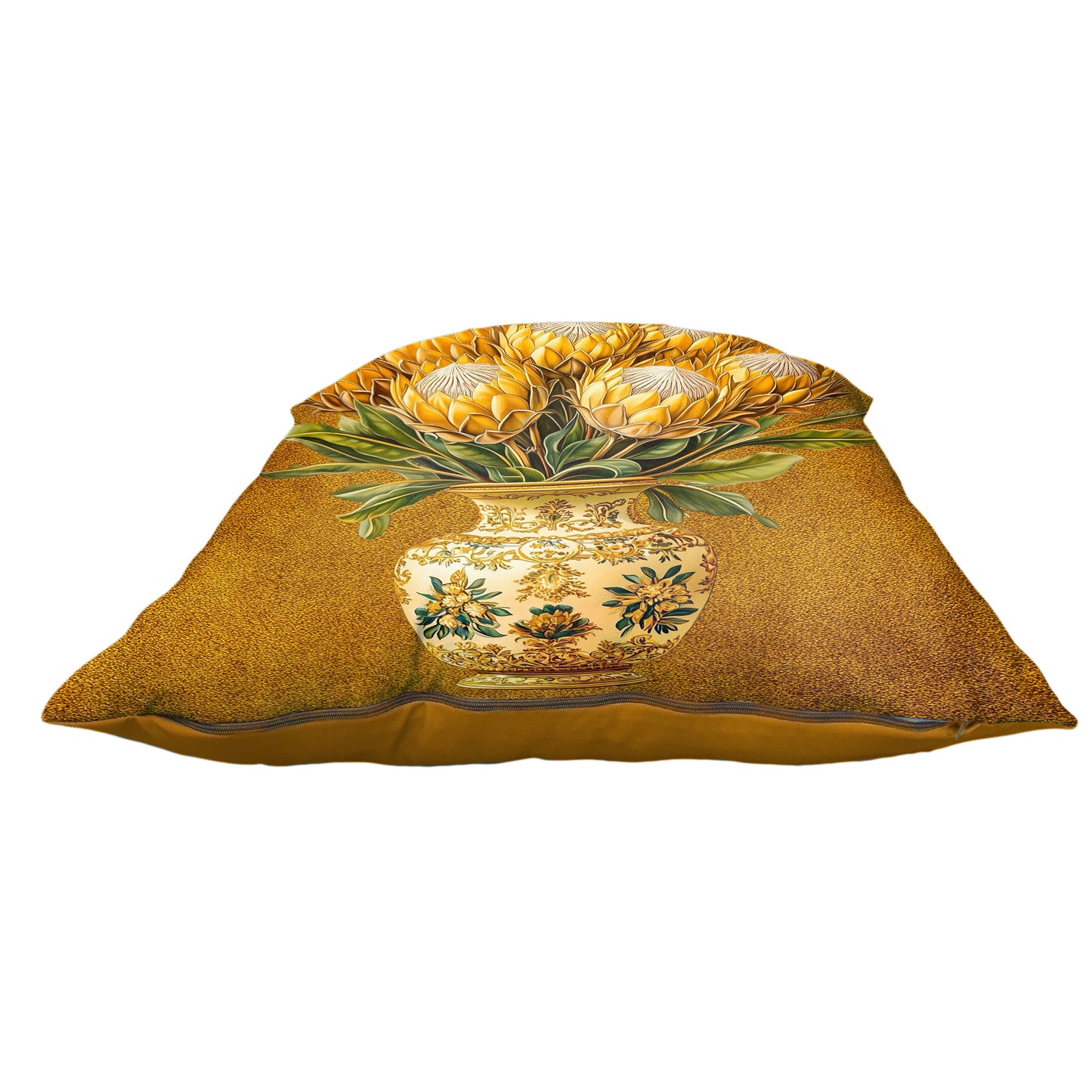 Yellow Protea Vase Luxury Scatter by Mark van Vuuren