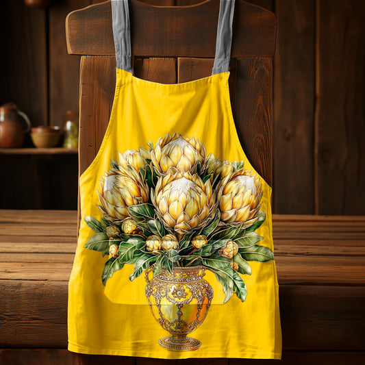 Yellow Protea on Yellow Apron by Mark van Vuuren