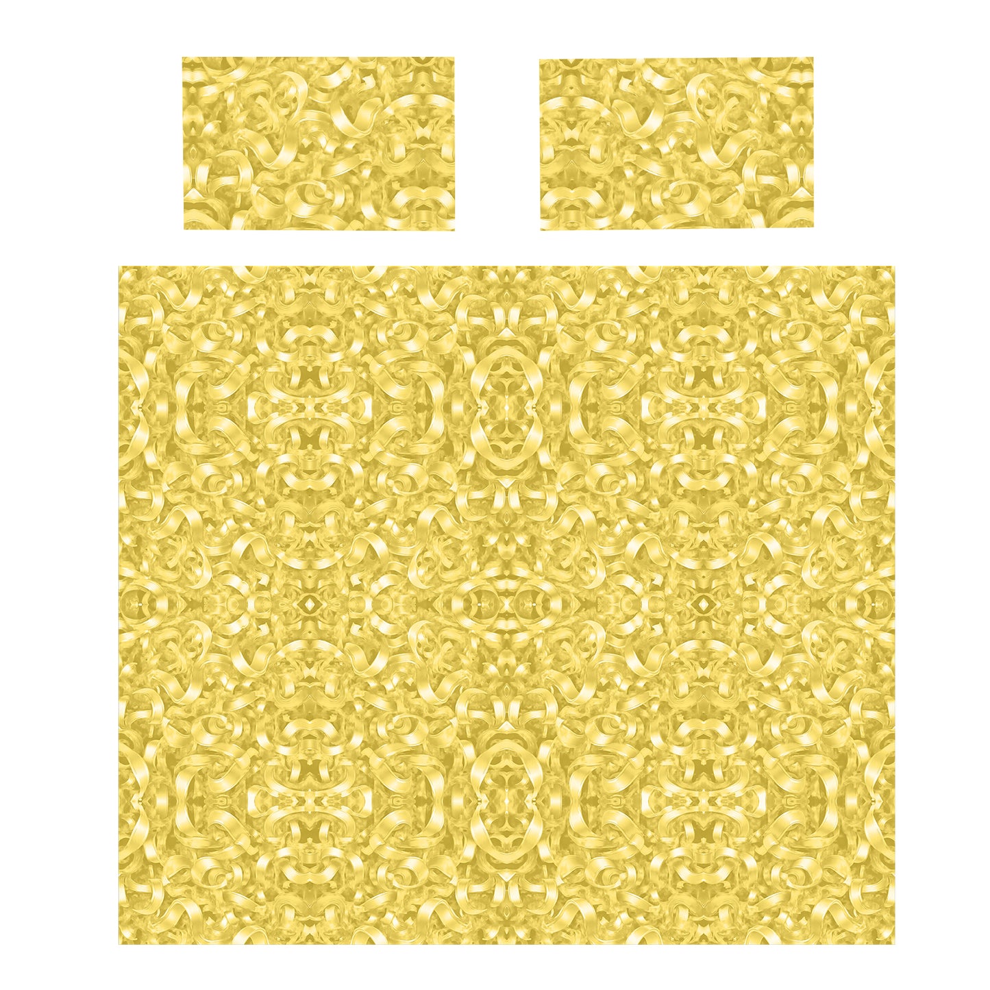 Yellow Ribbons Duvet Cover Set