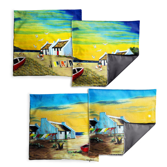 Yellow Sun Rise Luxury Scatter Covers By Marthie Potgieter (Set of 4)
