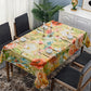 Yellow Tone Flower Pattern Rectangle Tablecloth by Mark van Vuuren