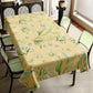 Yellow Tone Green Leaves Pattern Rectangle Tablecloth by Mark van Vuuren